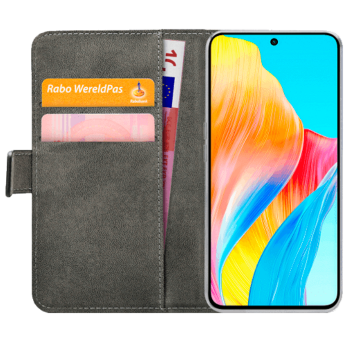 Mobilize Mobilize PU-leer Book Case Zwart voor OPPO A98 5G