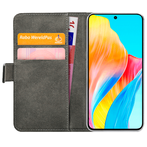 Mobilize Mobilize PU-leer Book Case Zwart voor OPPO A98 5G