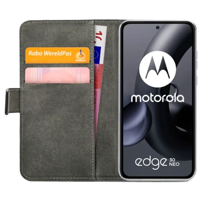 Mobilize Mobilize PU-leer Book Case Zwart voor Motorola Edge 30 Neo