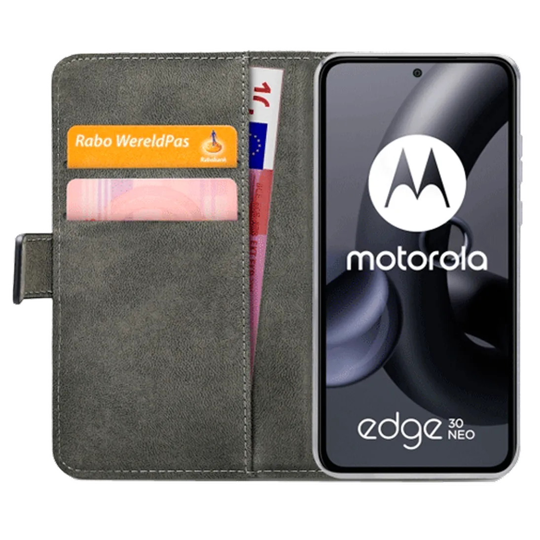 Mobilize Mobilize PU-leer Book Case Zwart voor Motorola Edge 30 Neo