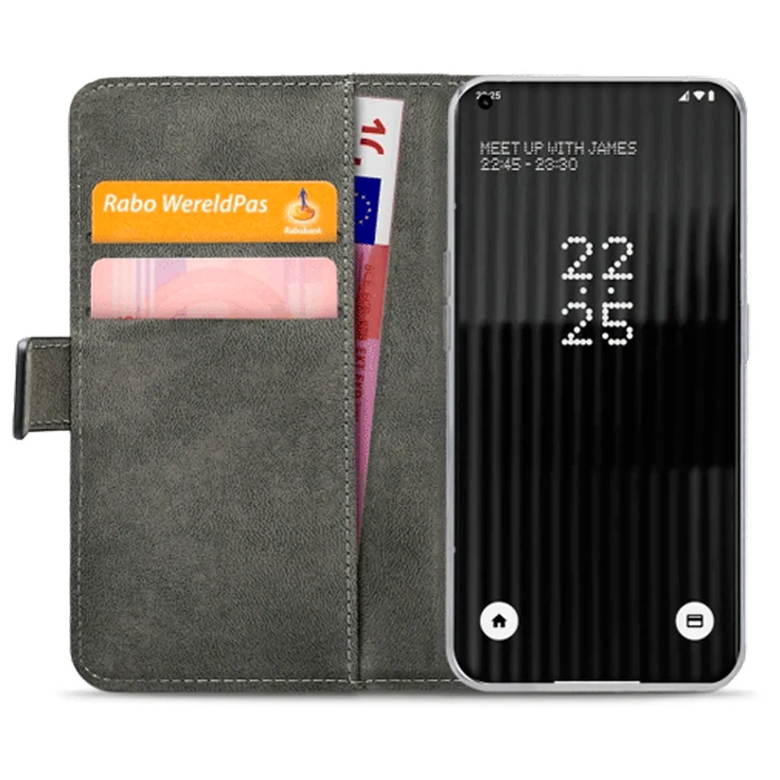 Mobilize Mobilize PU-leder Book Case Zwart voor Nothing Phone (1)