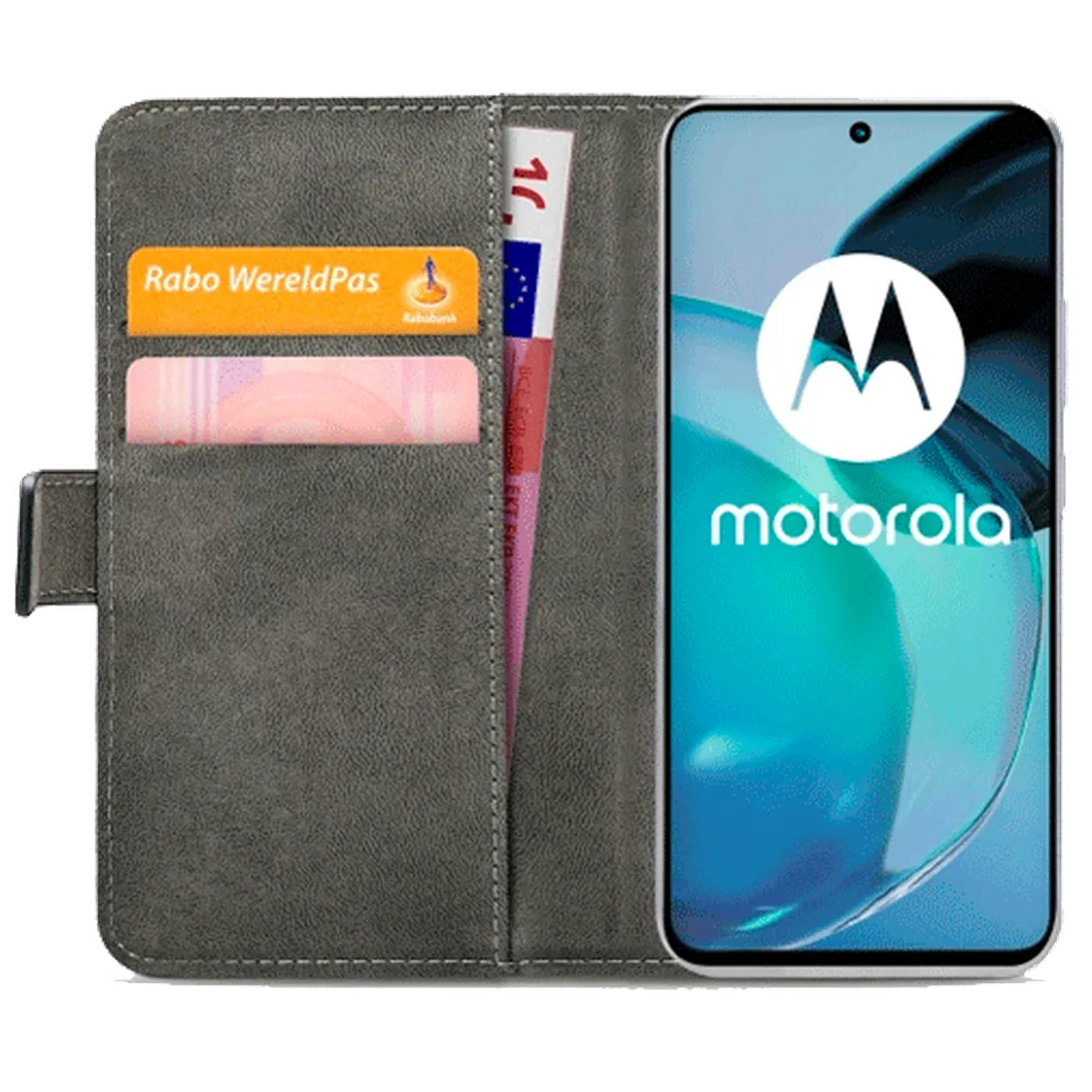 Mobilize Mobilize PU-leer Book Case Zwart voor Motorola Moto G72