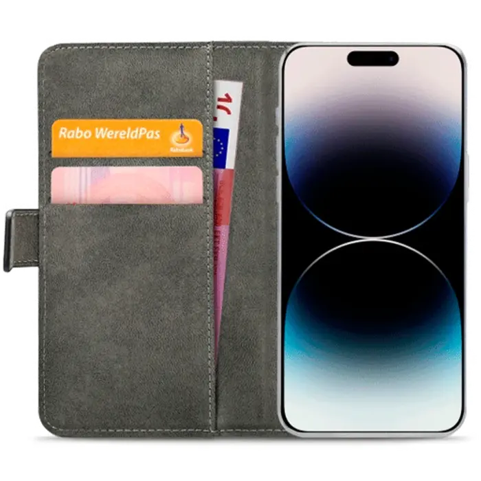 Mobilize Mobilize PU-leer Book Case Zwart voor Apple iPhone 14 Pro Max