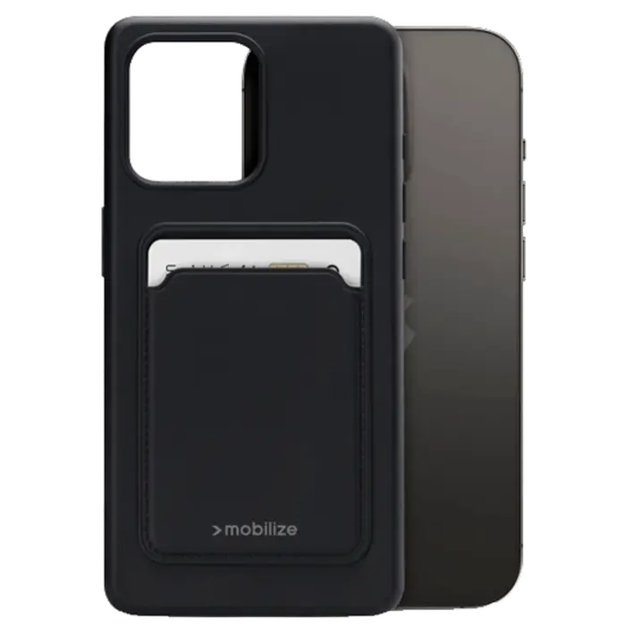 Mobilize Mobilize Cardcase TPU Back Cover Zwart voor Apple iPhone 14 Pro