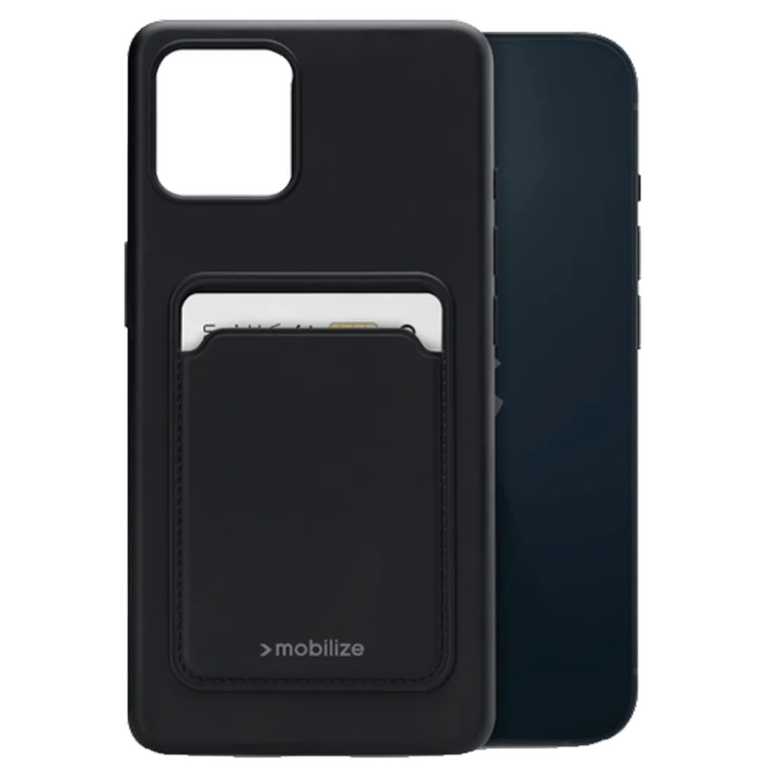 Mobilize Mobilize Cardcase TPU Back Cover Zwart voor Apple iPhone 14