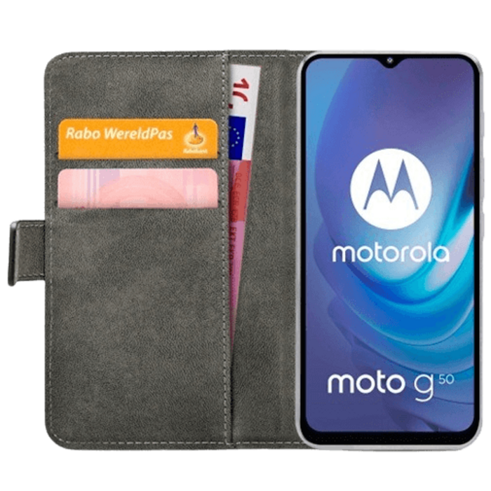 Mobilize Mobilize PU-leder Book Case Zwart voor Motorola Moto G50