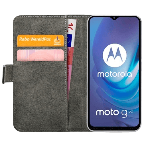 Mobilize Mobilize PU-leder Book Case Zwart voor Motorola Moto G50