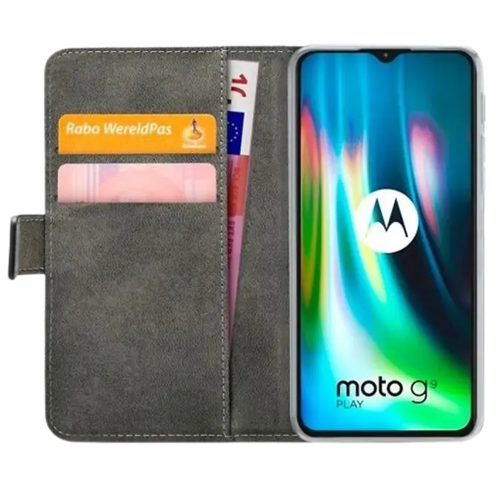 Mobilize Mobilize PU-leder Book Case Zwart voor Motorola Moto G9 Play / Moto E7 Plus