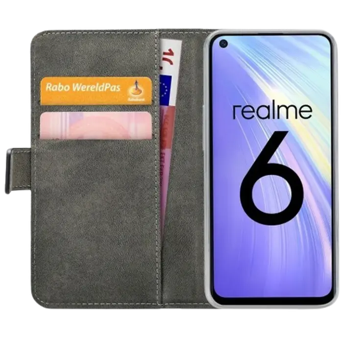 Mobilize Mobilize PU-leer Book Case Zwart voor Realme 6S