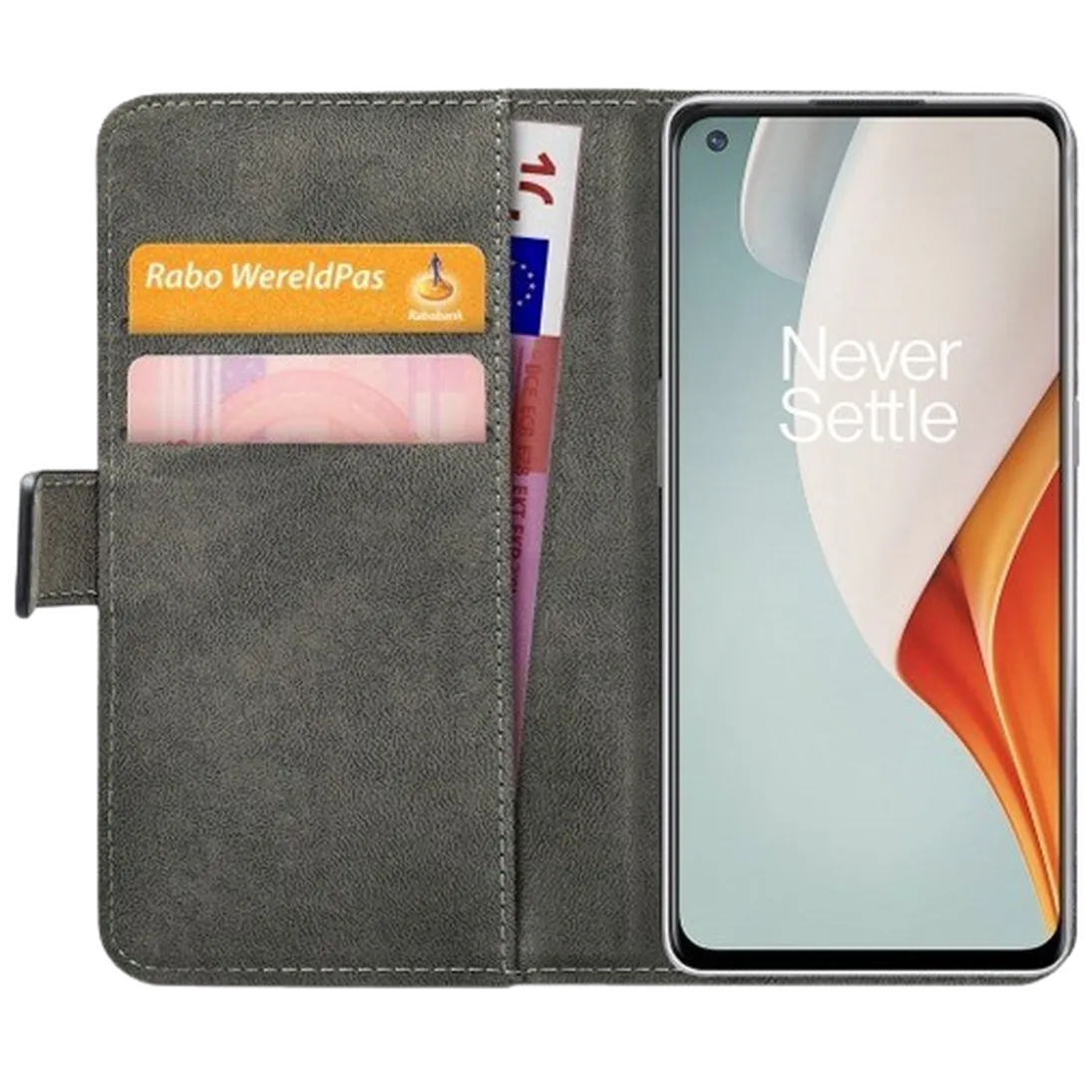 Mobilize Mobilize PU-leer Book Case Zwart voor OnePlus Nord N100