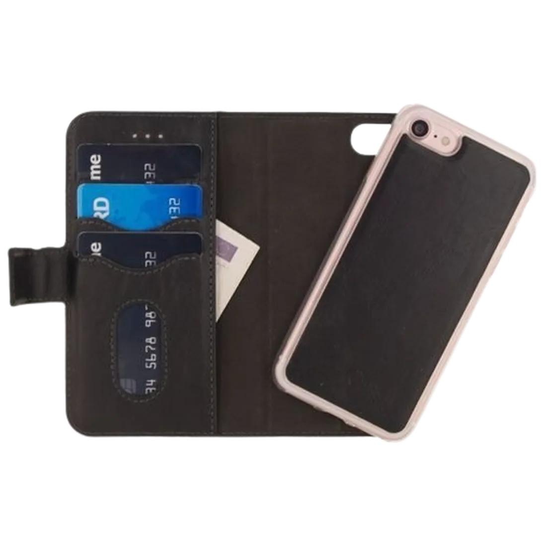 Mobilize Mobilize 2-In-1 Gelly Wallet Case Zwart - iPhone 8 / SE (2020/2022)