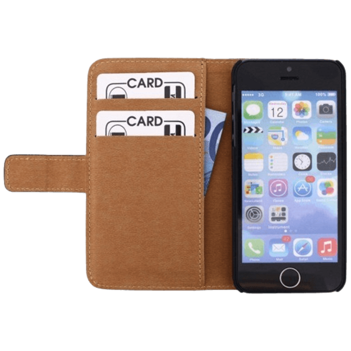 Mobilize Mobilize Slim Wallet Book Case Apple iPhone 5/5S/SE - Zwart