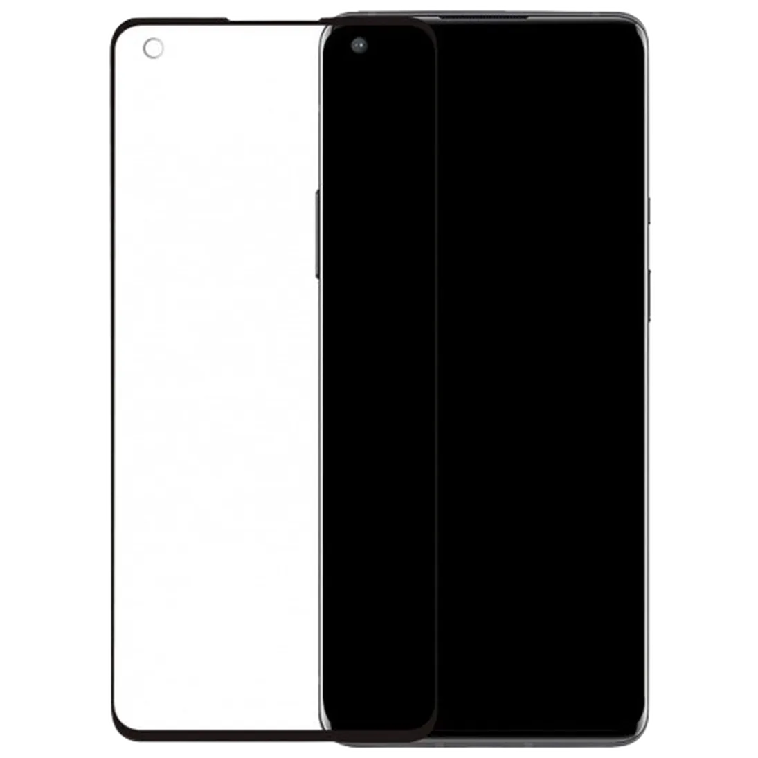 Mobilize Mobilize Edge-To-Edge Glass Screenprotector OnePlus 8 Pro - Zwart