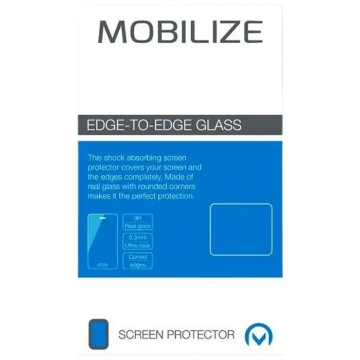 Mobilize Mobilize Edge-To-Edge Tempered Glass Screenprotector OnePlus 8 - Zwart