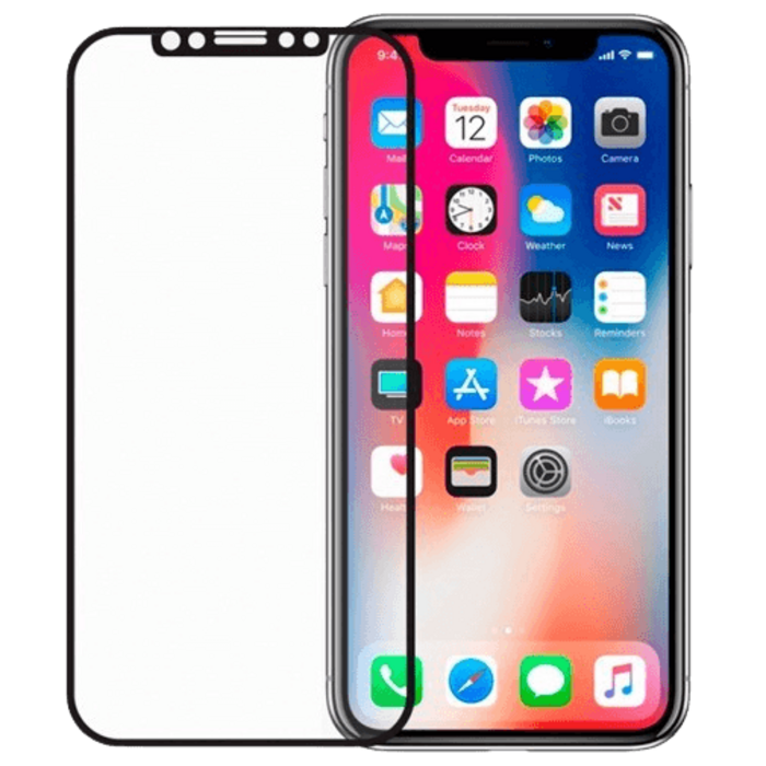 Mobilize Mobilize Edge-To-Edge Glass Screenprotector Apple iPhone X/XS - Zwart