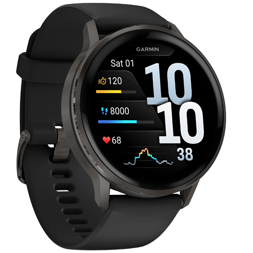Garmin Garmin Venu 4 Smartwatch - 45mm - Slate/Zwart, foto 3 van 6