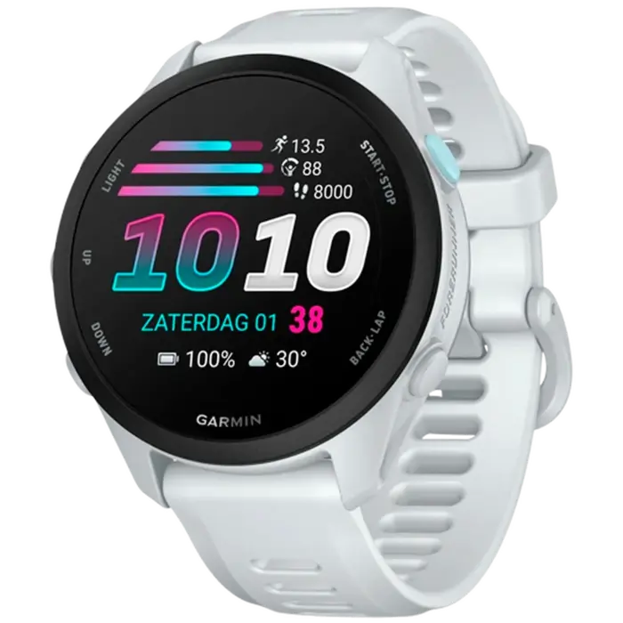 Garmin Garmin Forerunner 70 Whitestone - Sporthorloge met AMOLED en GPS