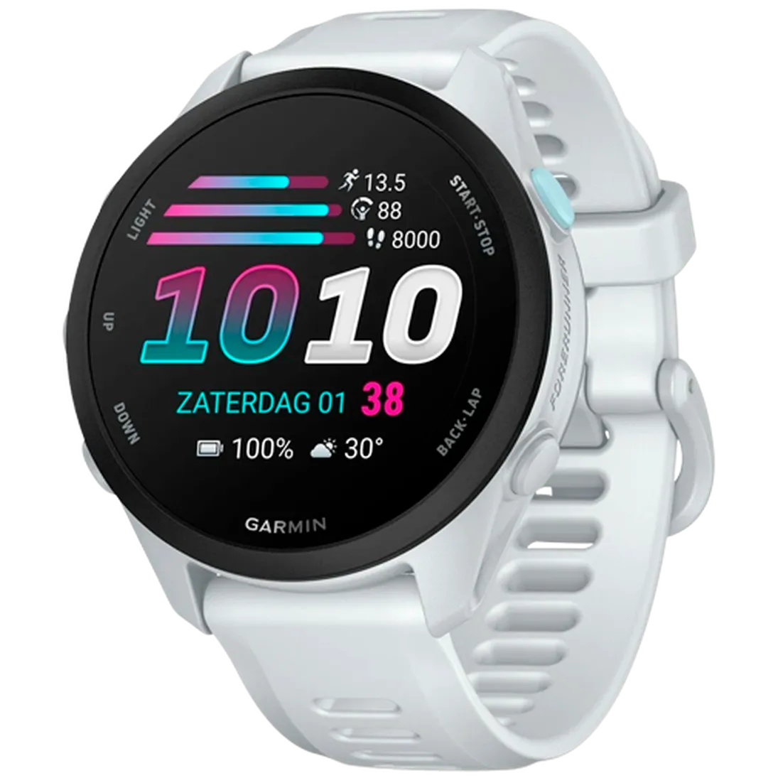 Garmin Garmin Forerunner 70 Whitestone - Sporthorloge met AMOLED en GPS