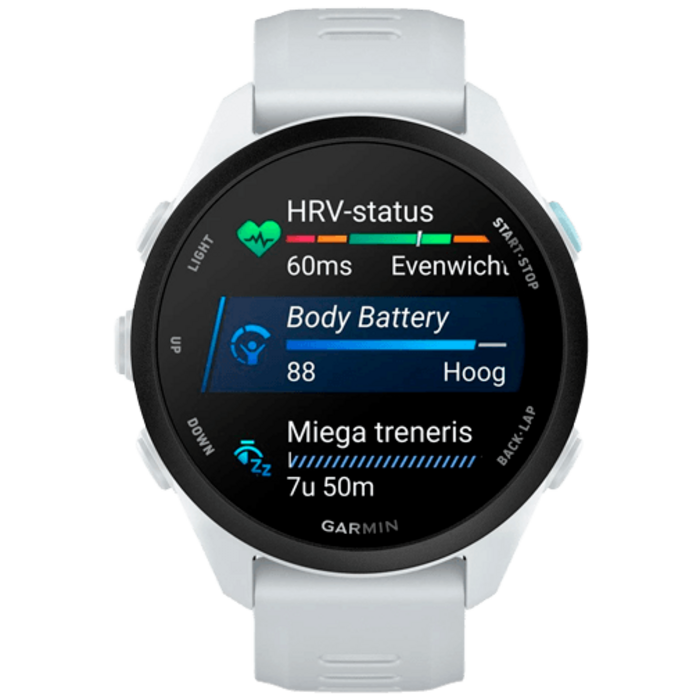 Garmin Garmin Forerunner 70 Whitestone - Sporthorloge met AMOLED en GPS
