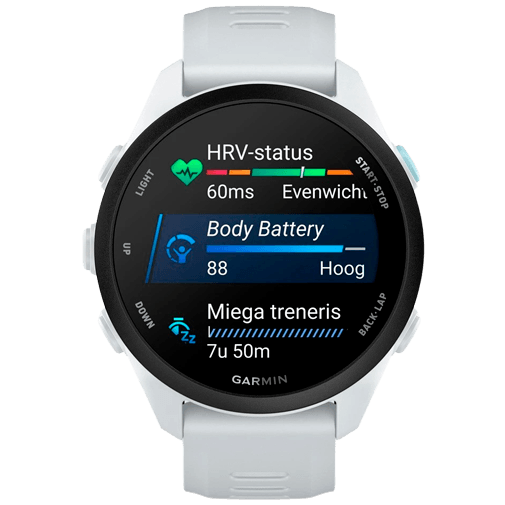 Garmin Garmin Forerunner 70 Whitestone - Sporthorloge met AMOLED en GPS