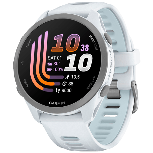 Garmin Garmin Forerunner 170 GPS Smartwatch - Whitestone / Cloud Blue