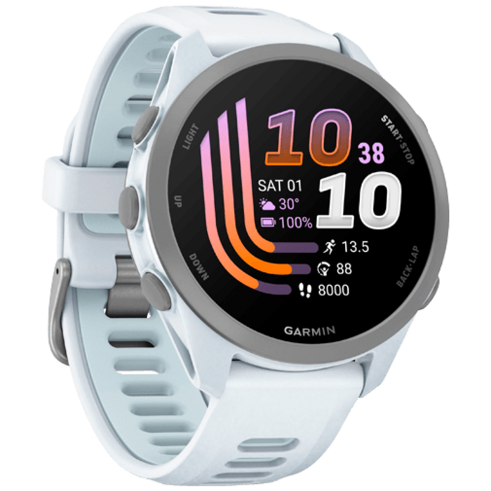 Garmin Garmin Forerunner 170 GPS Smartwatch - Whitestone / Cloud Blue