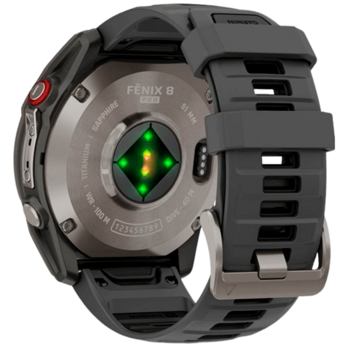 Garmin Garmin Fenix 8 Pro Sapphire AMOLED 51mm - Graphite / Zwart Titanium