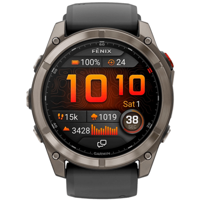 Garmin Garmin Fenix 8 Pro 47mm Sapphire AMOLED Titanium (LTE) Smartwatch - Zwart
