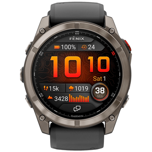 Garmin Garmin Fenix 8 Pro 47mm Sapphire AMOLED Titanium (LTE) Smartwatch - Zwart