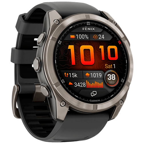 Garmin Garmin Fenix 8 Pro 47mm Sapphire AMOLED Titanium (LTE) Smartwatch - Zwart