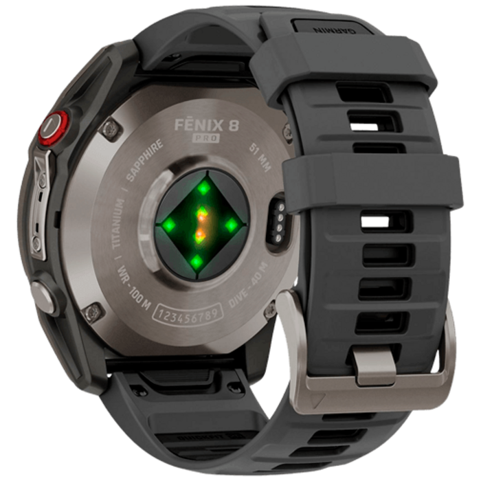Garmin Garmin Fenix 8 Pro 47mm Sapphire AMOLED Titanium (LTE) Smartwatch - Zwart