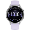 Garmin Garmin Venu 4 Smartwatch 41mm - Zilver met Paarse Siliconenband