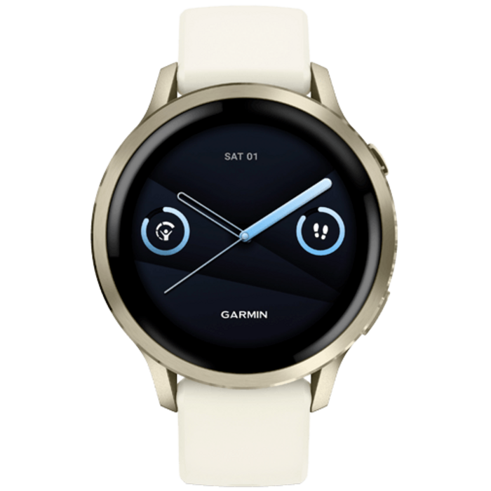 Garmin Garmin Venu 4 Smartwatch 41mm - Lunar Gold met Bone Siliconenband