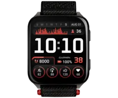 Garmin Garmin Venu X1 Smartwatch - Zwart (Zwarte Nylon Band)