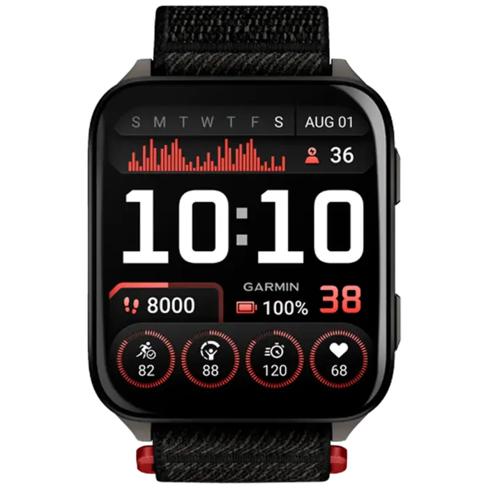Garmin Garmin Venu X1 Smartwatch - Zwart (Zwarte Nylon Band)