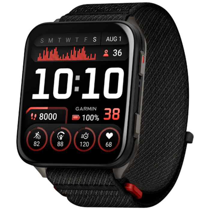 Garmin Garmin Venu X1 Smartwatch - Zwart (Zwarte Nylon Band)