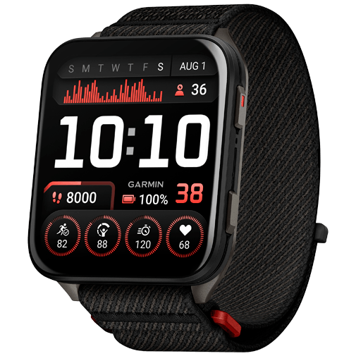 Garmin Garmin Venu X1 Smartwatch - Zwart (Zwarte Nylon Band)