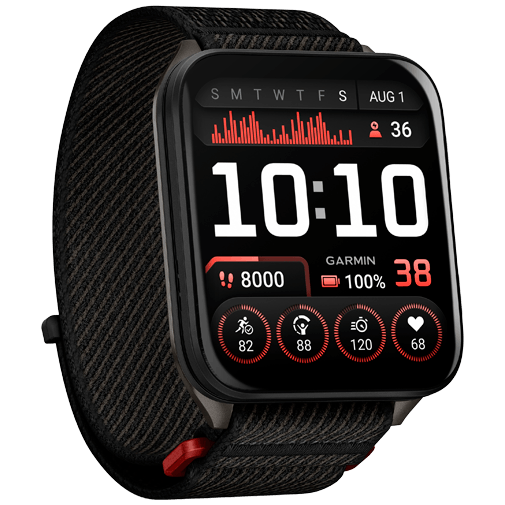 Garmin Garmin Venu X1 Smartwatch - Zwart (Zwarte Nylon Band)