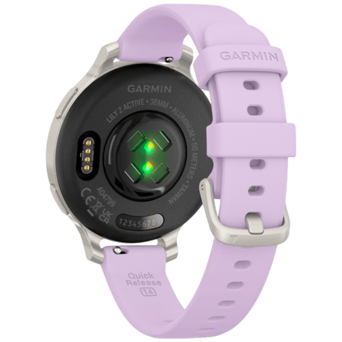 Garmin Garmin Lily 2 Active Smartwatch met GPS - Zilver / Purple Jasmine
