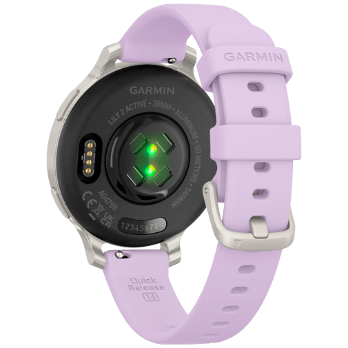 Garmin Garmin Lily 2 Active Smartwatch met GPS - Zilver / Purple Jasmine