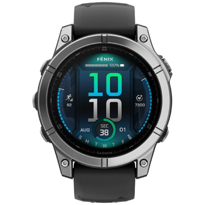 Garmin Garmin Fenix E 47mm Smartwatch - Roestvrij Staal & Zwart