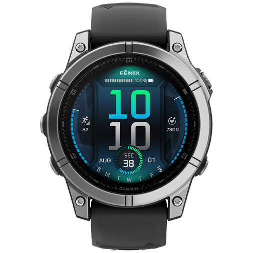 Garmin Garmin Fenix E 47mm Smartwatch - Roestvrij Staal & Zwart
