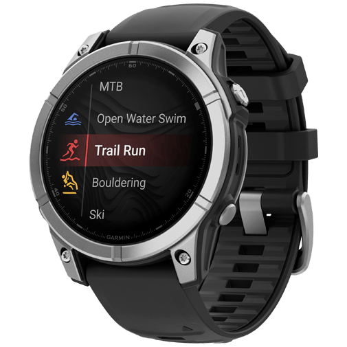 Garmin Garmin Fenix E 47mm Smartwatch - Roestvrij Staal & Zwart