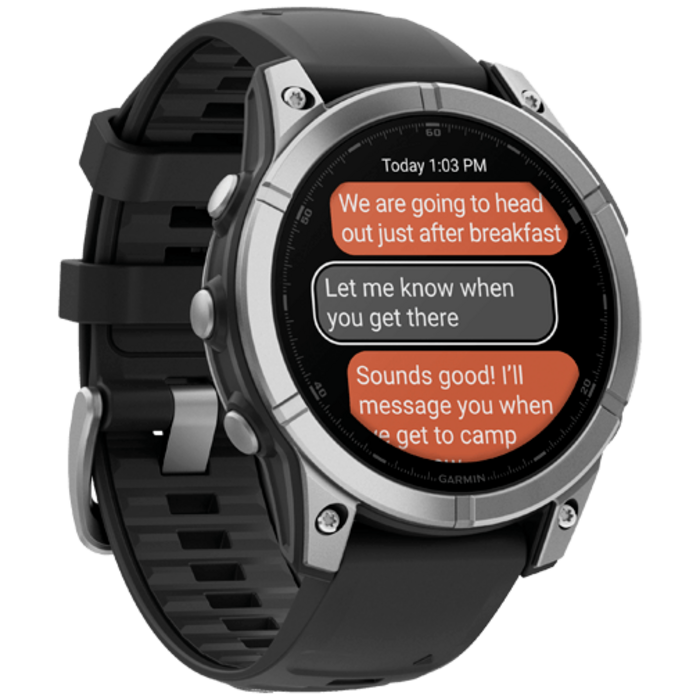 Garmin Garmin Fenix E 47mm Smartwatch - Roestvrij Staal & Zwart