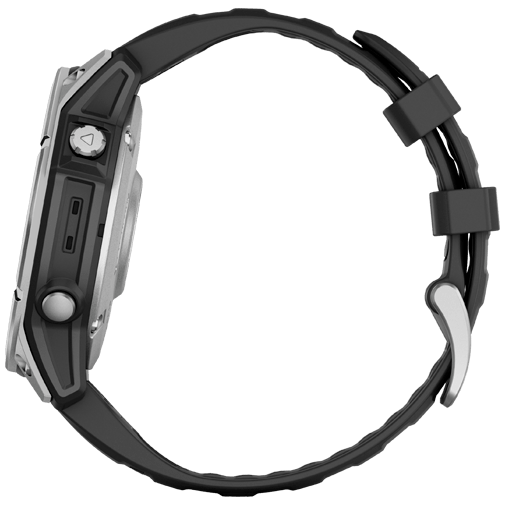 Garmin Garmin Fenix E 47mm Smartwatch - Roestvrij Staal & Zwart