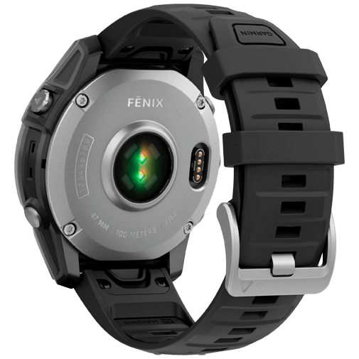Garmin Garmin Fenix E 47mm Smartwatch - Roestvrij Staal & Zwart