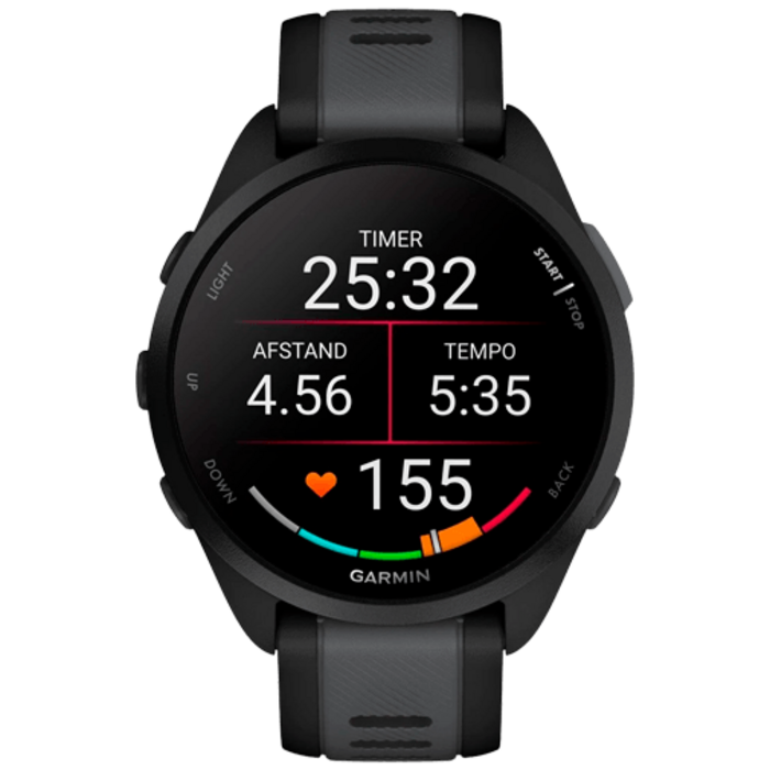 Garmin Garmin Forerunner 165 Music - GPS Hardloophorloge - Zwart / Leigrijs