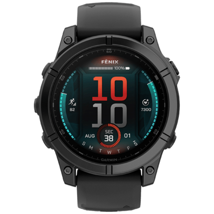 Garmin Garmin Fenix E 47mm AMOLED Smartwatch - Slate Grey Steel / Zwart