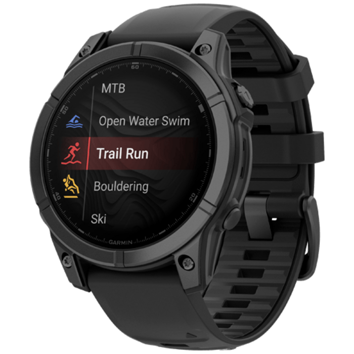 Garmin Garmin Fenix E 47mm AMOLED Smartwatch - Slate Grey Steel / Zwart