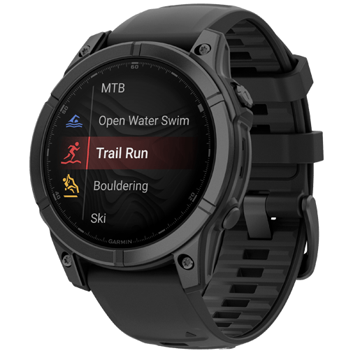 Garmin Garmin Fenix E 47mm AMOLED Smartwatch - Slate Grey Steel / Zwart